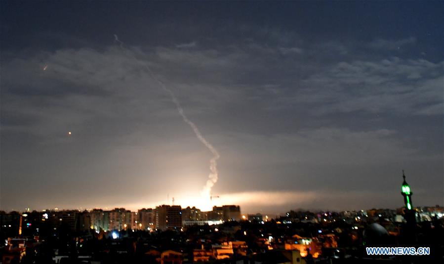 SYRIA-DAMASCUS-MISSILE
