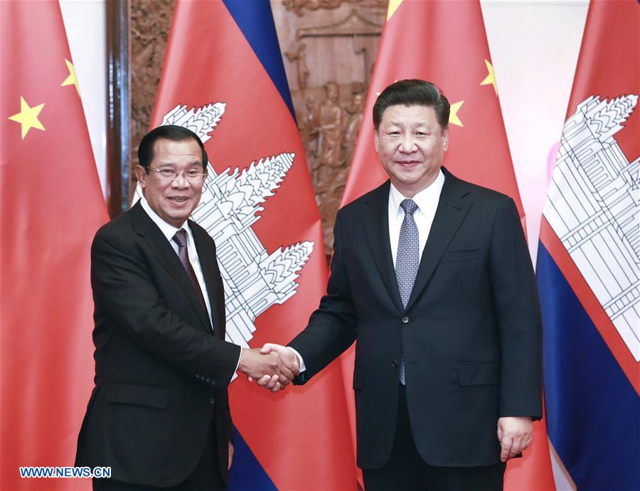 CHINA-BEIJING-XI JINPING-CAMBODIAN PM-MEETING (CN)