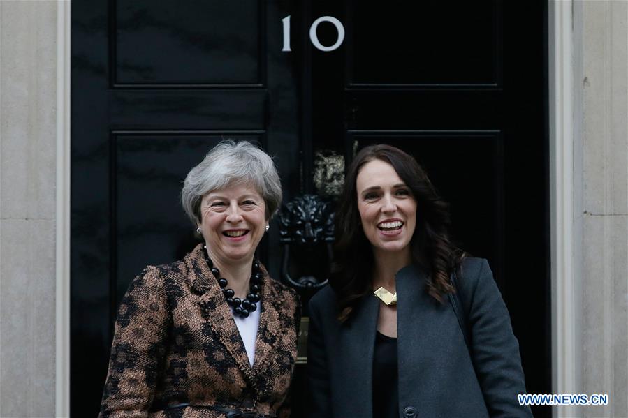 BRITAIN-LONDON-MAY-NEW ZEALAND-PM-MEETING