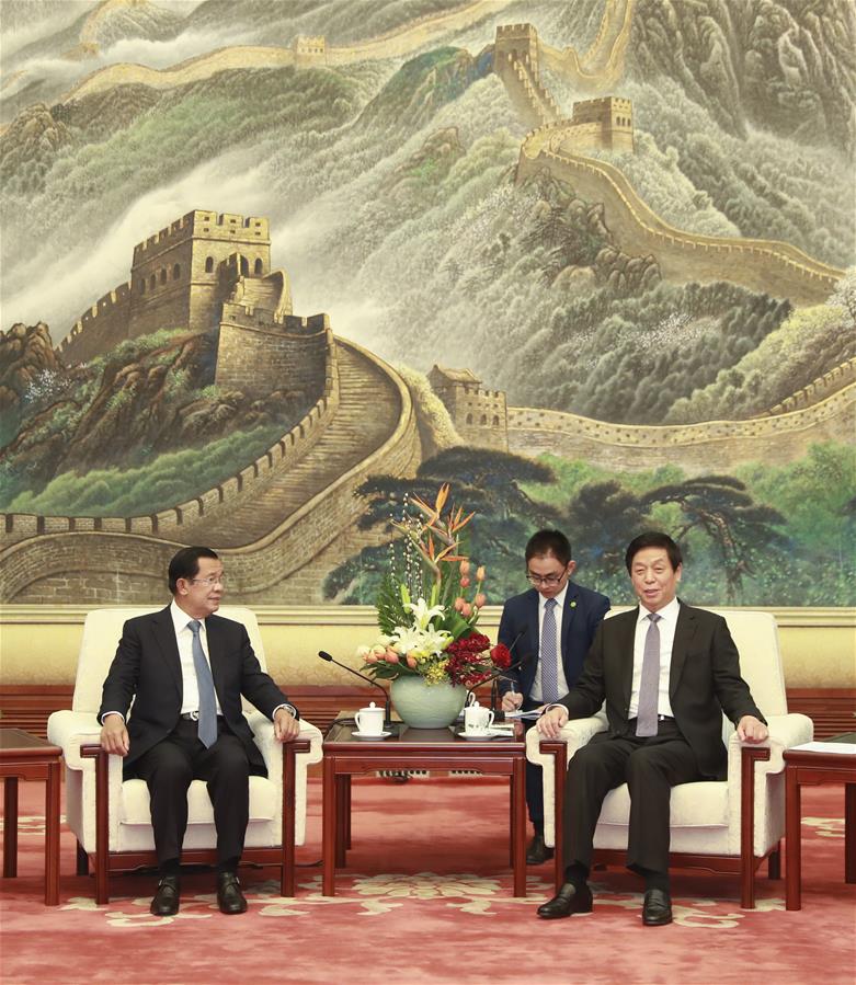 CHINA-BEIJING-LI ZHANSHU-HUN SEN-MEETING (CN)
