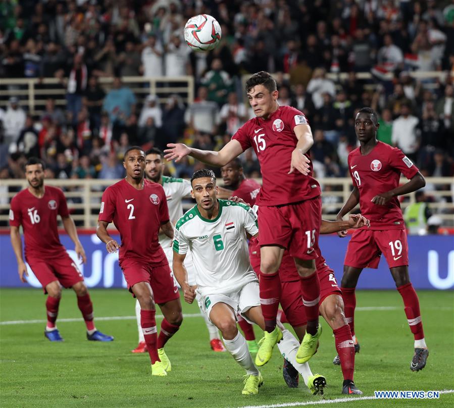 (SP)UAE-ABU DHABI-FOOTBALL-ASIAN CUP-QATAR-IRAQ