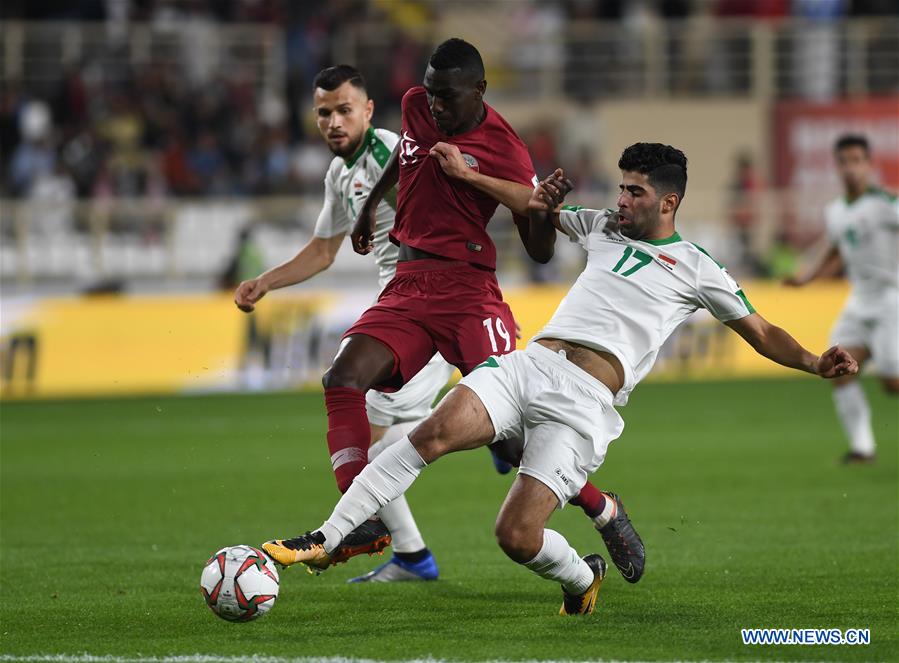 (SP)UAE-ABU DHABI-FOOTBALL-ASIAN CUP-QATAR-IRAQ