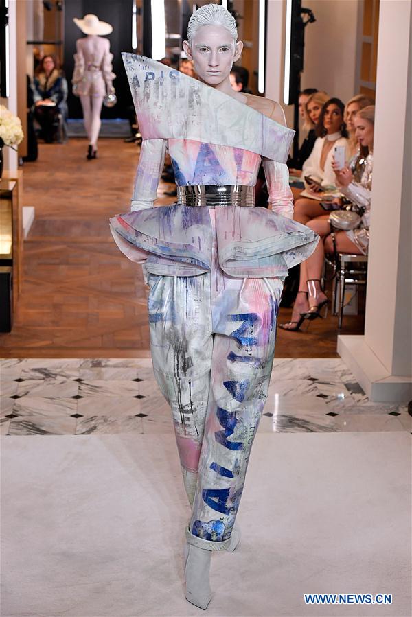 FRANCE-PARIS-FASHION WEEK-HAUTE COUTURE-BALMAIN