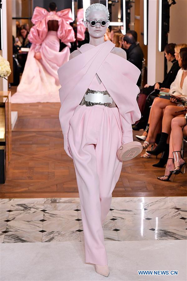 FRANCE-PARIS-FASHION WEEK-HAUTE COUTURE-BALMAIN