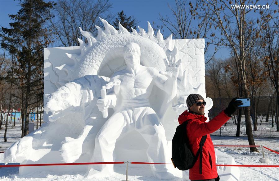 CHINA-HARBIN-SNOW SCULPTURE COMPETITION (CN)