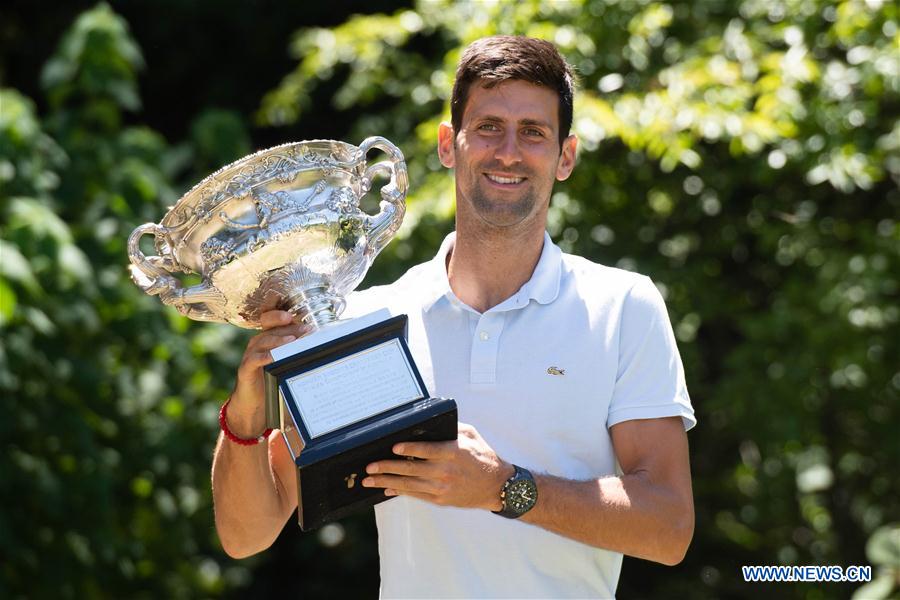 (SP)AUSTRALIA-MELBOURNE-TENNIS-AUSTRALIAN OPEN-TROPHY
