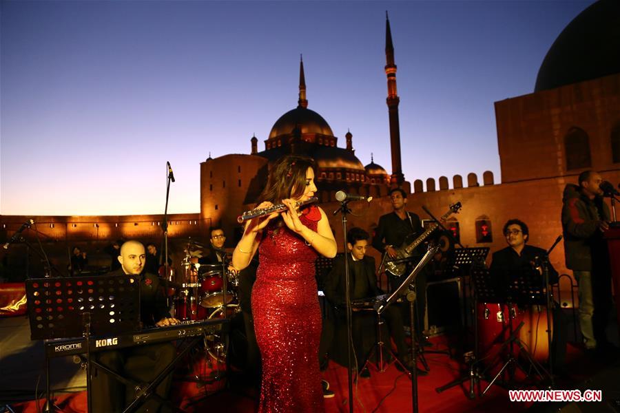 EGYPT-CAIRO-LIGHTING CEREMONY-CHINESE SPRING FESTIVAL-CELEBRATION
