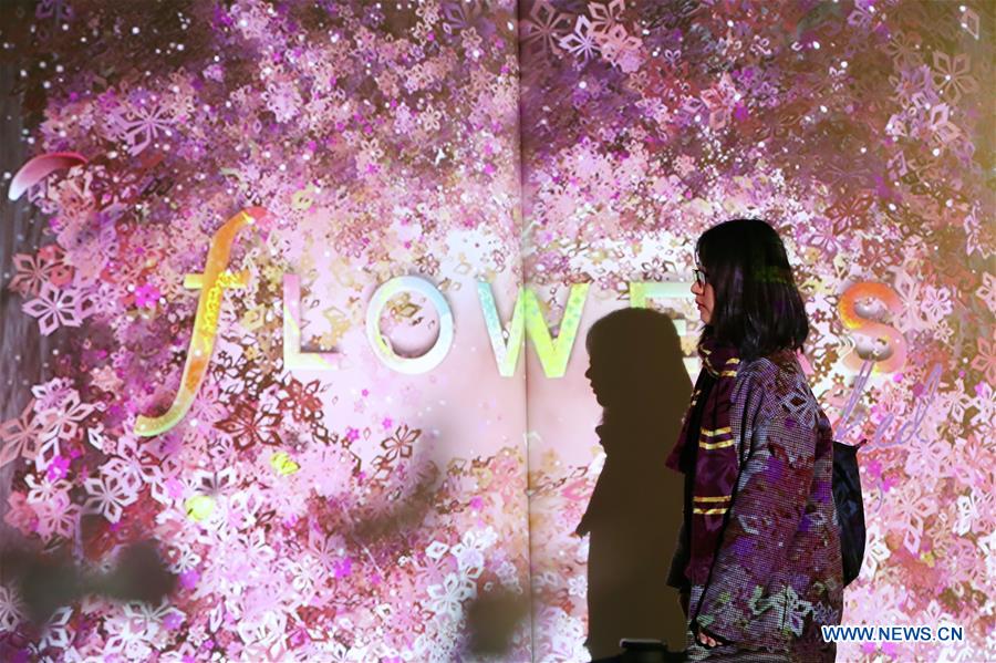 JAPAN-TOKYO-DIGITAL ART-FLOWERS