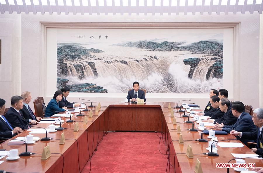 CHINA-BEIJING-LI ZHANSHU-NPC-CHAIRPERSONS' MEETING (CN)