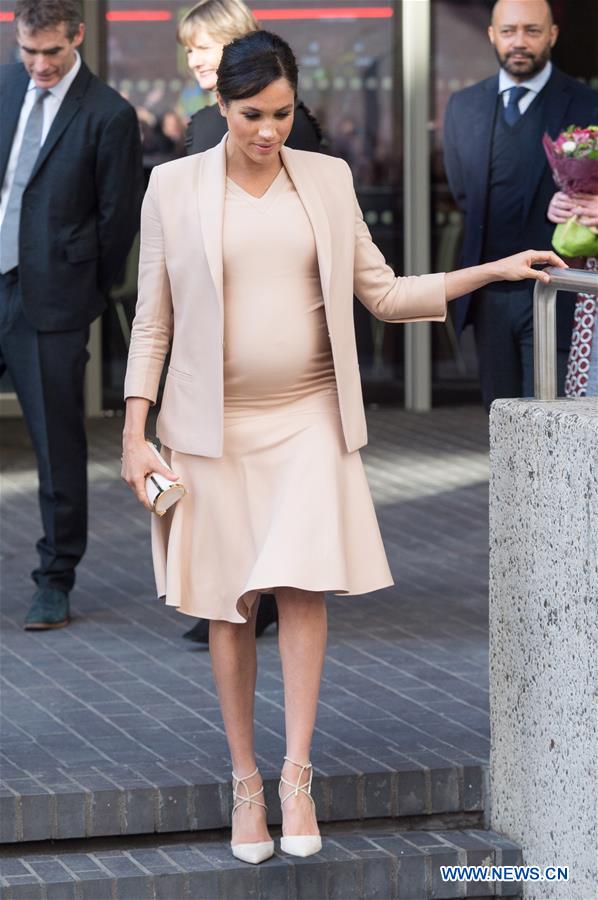 BRITAIN-LONDON-DUCHESS OF SUSSEX-VISIT-NATIONAL THEATRE