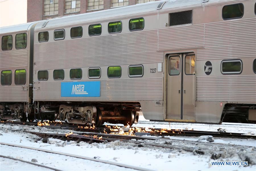 Chicago train tracks set on fire to ensure safety running Xinhua