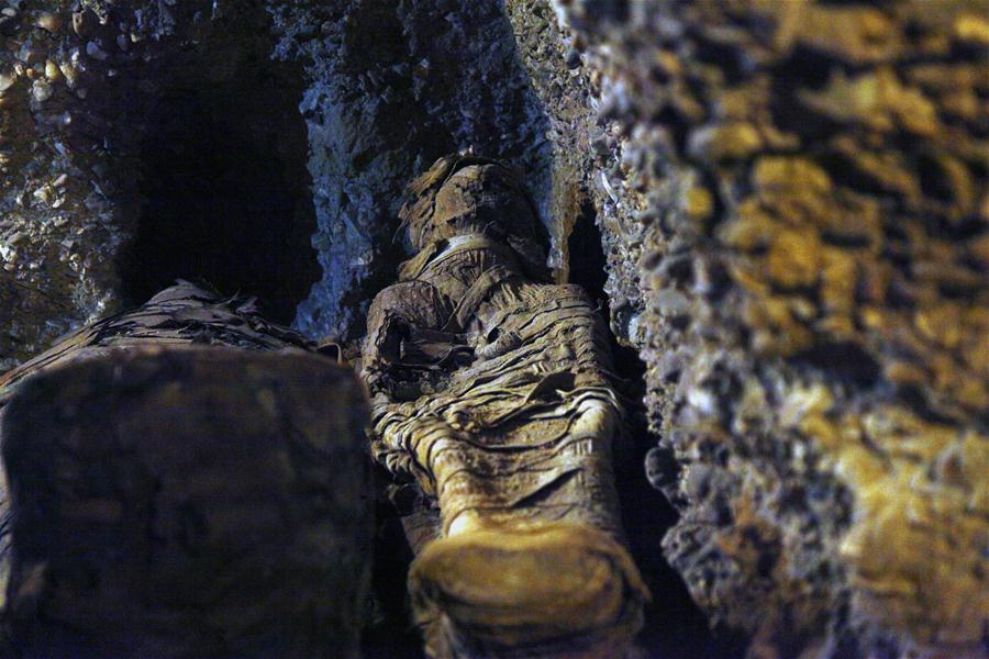 EGYPT-MINYA-ANCIENT TOMBS-EXCAVATION