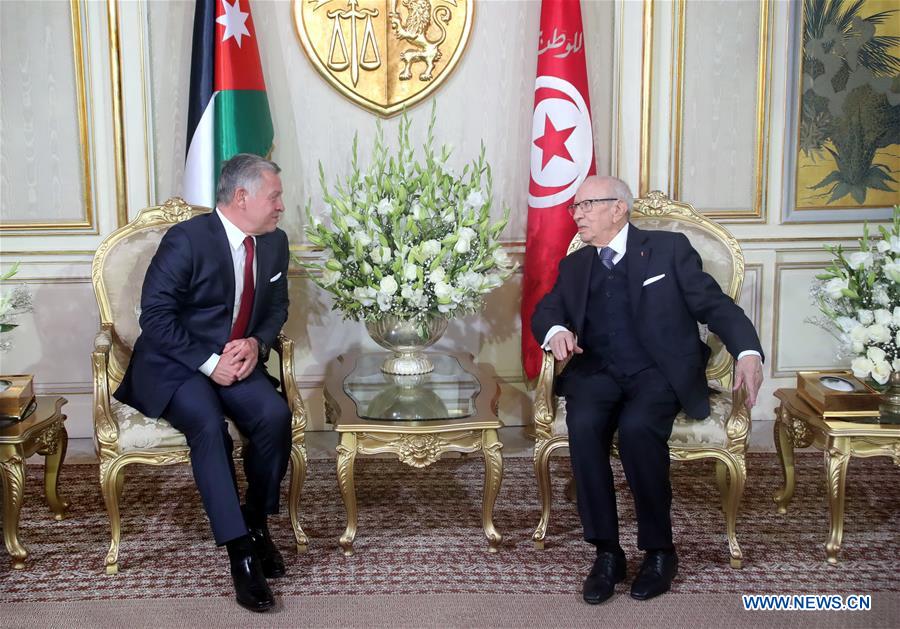 TUNISIA-TUNIS-JORDAN KING-VISIT