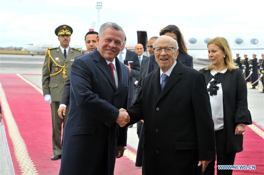 TUNISIA-TUNIS-JORDAN KING-VISIT