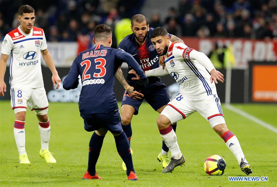 (SP)FRANCE-LYON-SOCCER-LIGUE 1-LYON VS PARIS SAINT-GERMAIN
