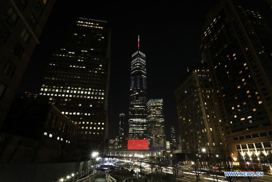 U.S.-NEW YORK-CHINESE NEW YEAR-LIGHTING