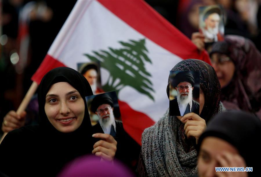 LEBANON-BEIRUT-IRAN-REVOLUTION-ANNIVERSARY
