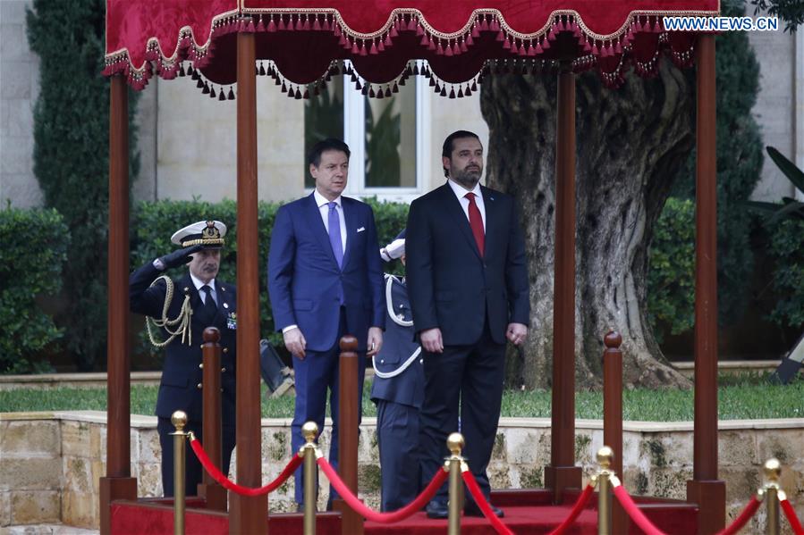 LEBANON-BEIRUT-ITALIAN PM-VISIT