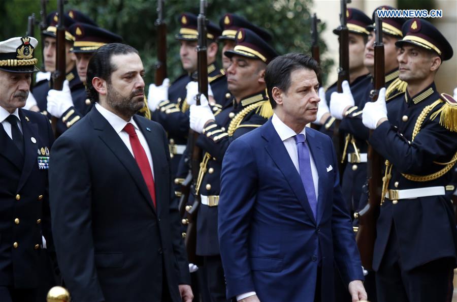 LEBANON-BEIRUT-ITALIAN PM-VISIT