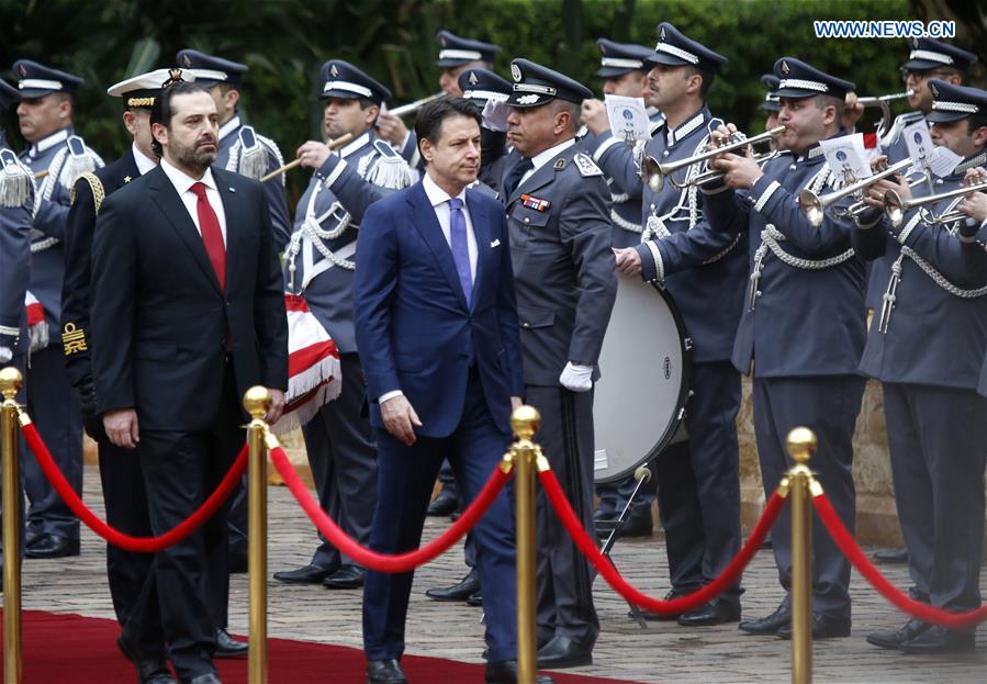LEBANON-BEIRUT-ITALIAN PM-VISIT
