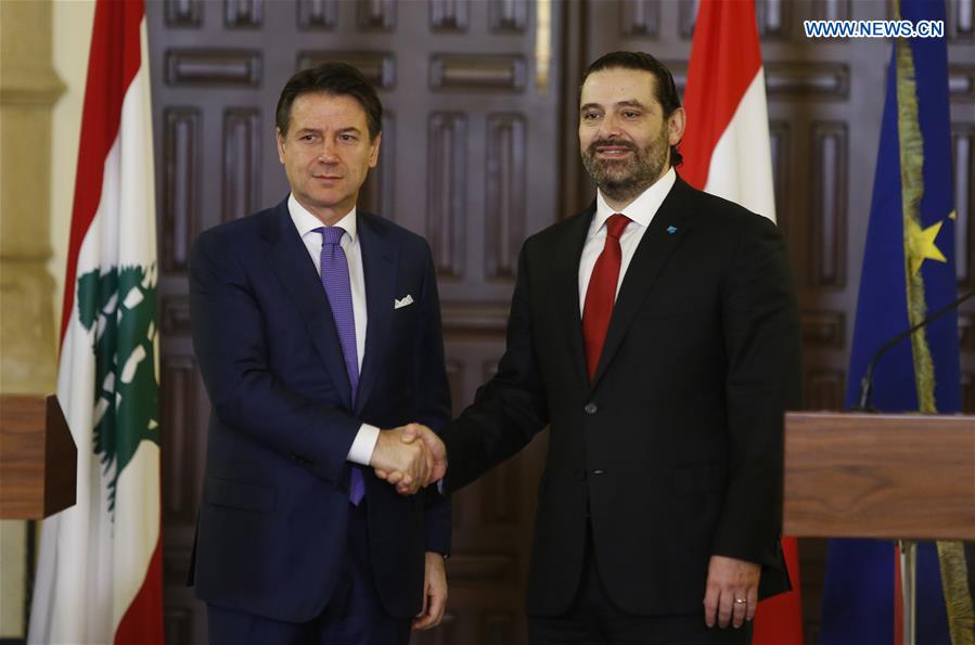 LEBANON-BEIRUT-ITALIAN PM-VISIT