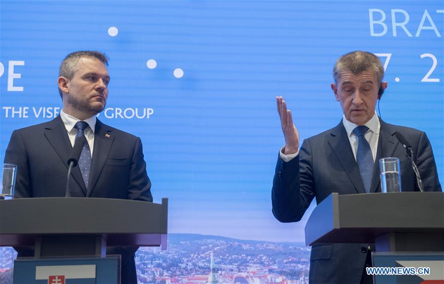 SLOVAKIA-BRATISLAVA-GERMANY-V4 COUNTRIES-PM-MEETING