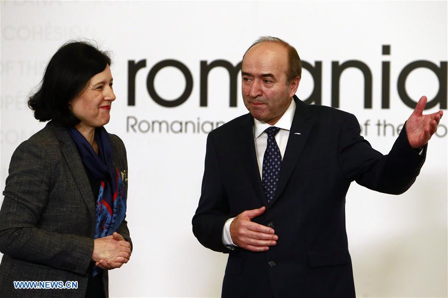 ROMANIA-BUCHAREST-EU-INFORMAL JUSTICE COUNCIL MEETING-COOPERATION