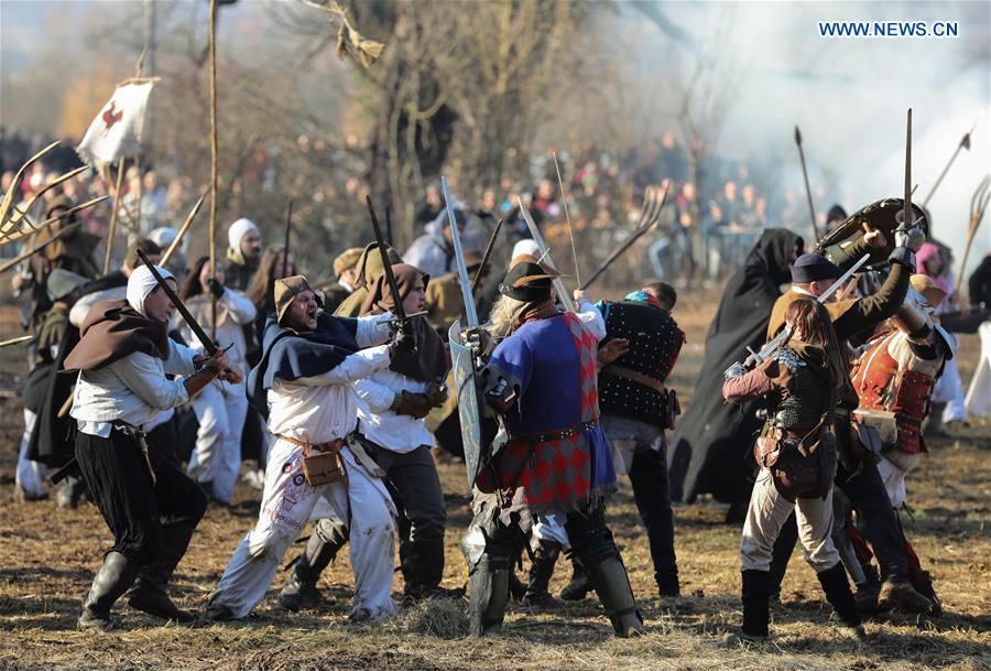 CROATIA-DONJA STUBICA-ANCIENT BATTLE-RE-ENACTMENT
