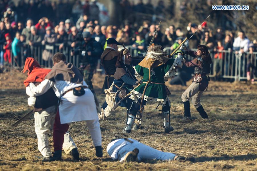 CROATIA-DONJA STUBICA-ANCIENT BATTLE-RE-ENACTMENT