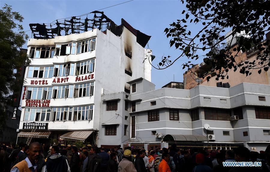 INDIA-NEW DELHI-HOTEL-FIRE