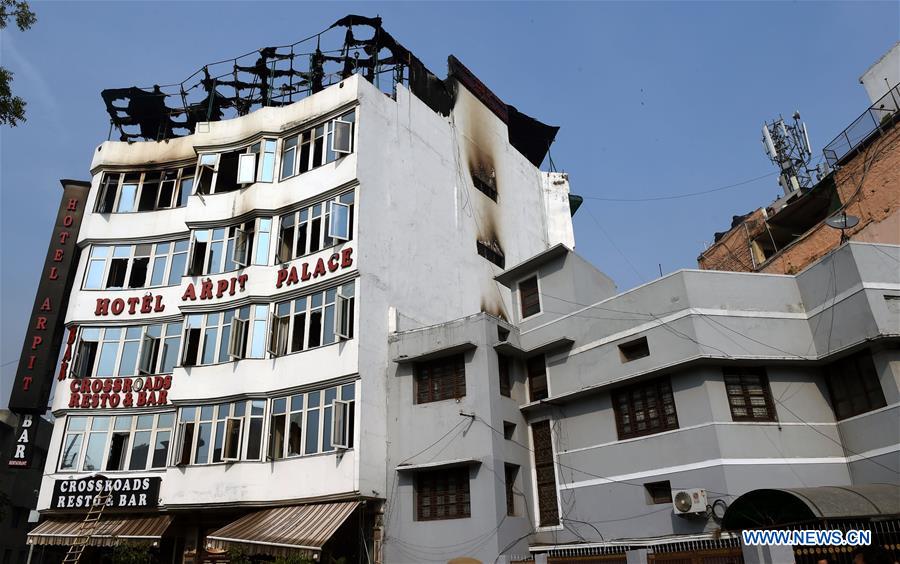 INDIA-NEW DELHI-HOTEL-FIRE
