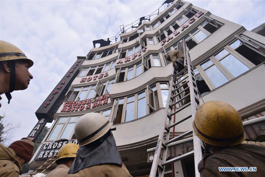 INDIA-NEW DELHI-HOTEL-FIRE