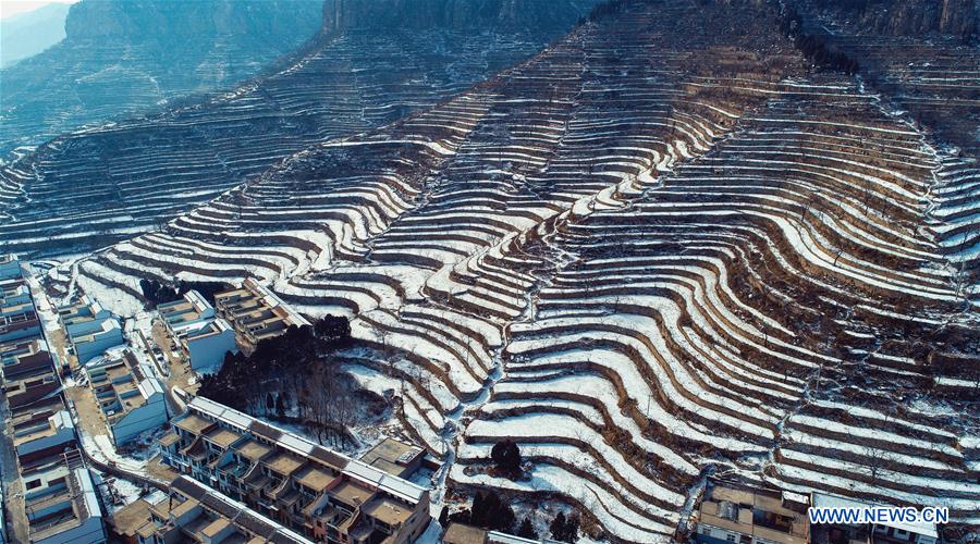 CHINA-HEBEI-TERRACED FIELD-SNOW (CN)