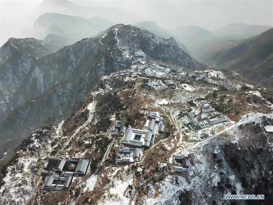 CHINA-SHANDONG-TAI'AN-TAISHAN MOUNTAIN-SNOW (CN)