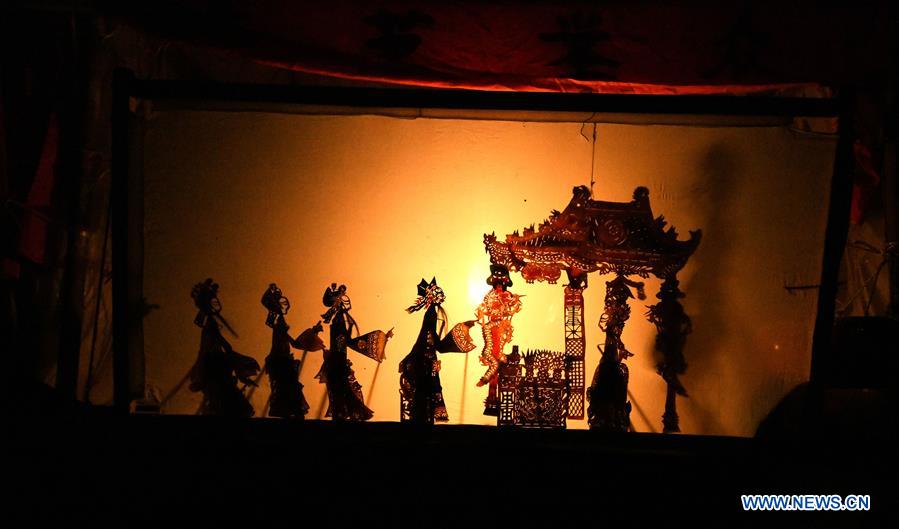 Shadow puppetry performed during Chinese New Year in Gansu Xinhua English.news.cn