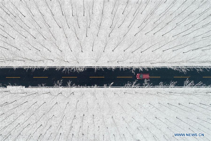 CHINA-AERIAL VIEW-SNOW (CN)