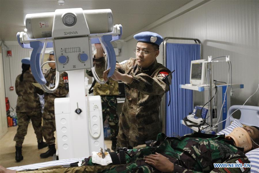 LEBANON-CHINA-PEACEKEEPING-RESCUE DRILL