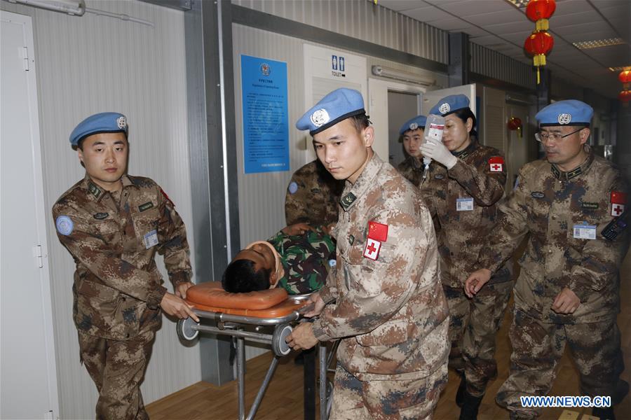 LEBANON-CHINA-PEACEKEEPING-RESCUE DRILL