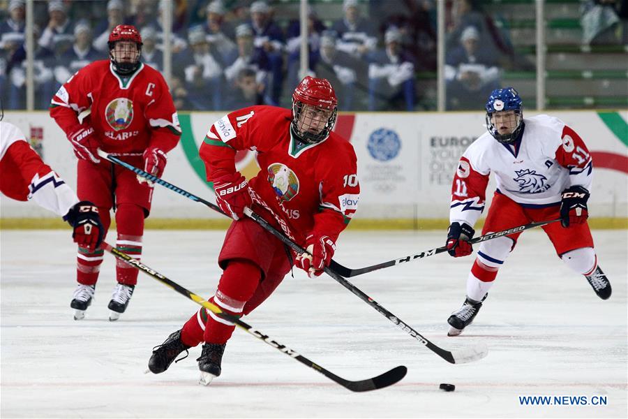 (SP)BOSNIA AND HERZEGOVINA-SARAJEVO-EUROPEAN YOUTH OLYMPIC FESTIVAL-ICE HOCKEY FINAL-CZECH REPUBLIC VS BELARUS