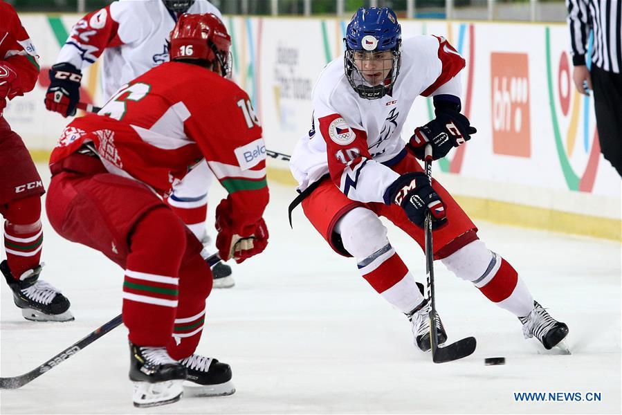 (SP)BOSNIA AND HERZEGOVINA-SARAJEVO-EUROPEAN YOUTH OLYMPIC FESTIVAL-ICE HOCKEY FINAL-CZECH REPUBLIC VS BELARUS