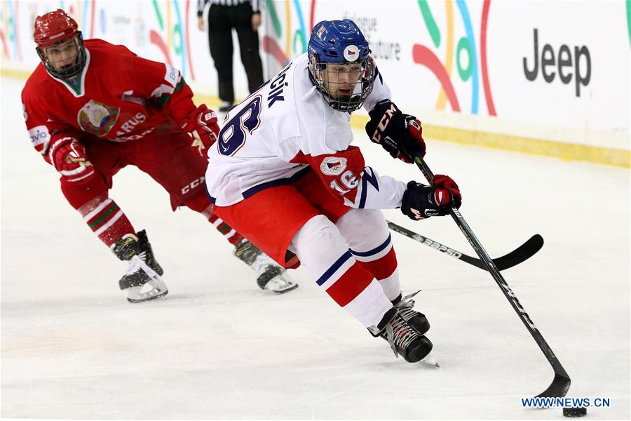 (SP)BOSNIA AND HERZEGOVINA-SARAJEVO-EUROPEAN YOUTH OLYMPIC FESTIVAL-ICE HOCKEY FINAL-CZECH REPUBLIC VS BELARUS