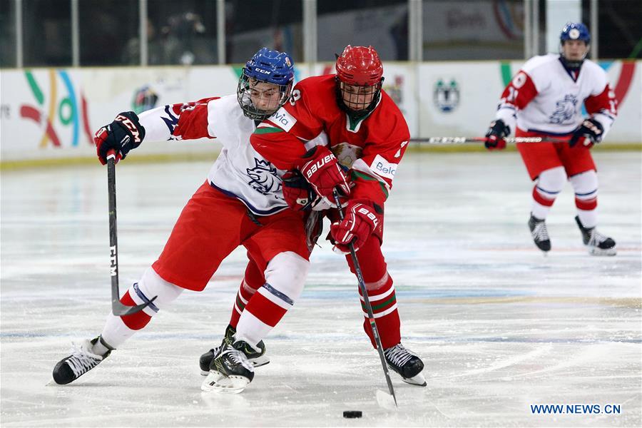 (SP)BOSNIA AND HERZEGOVINA-SARAJEVO-EUROPEAN YOUTH OLYMPIC FESTIVAL-ICE HOCKEY FINAL-CZECH REPUBLIC VS BELARUS