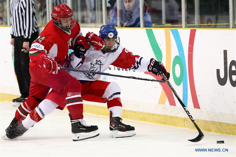 (SP)BOSNIA AND HERZEGOVINA-SARAJEVO-EUROPEAN YOUTH OLYMPIC FESTIVAL-ICE HOCKEY FINAL-CZECH REPUBLIC VS BELARUS