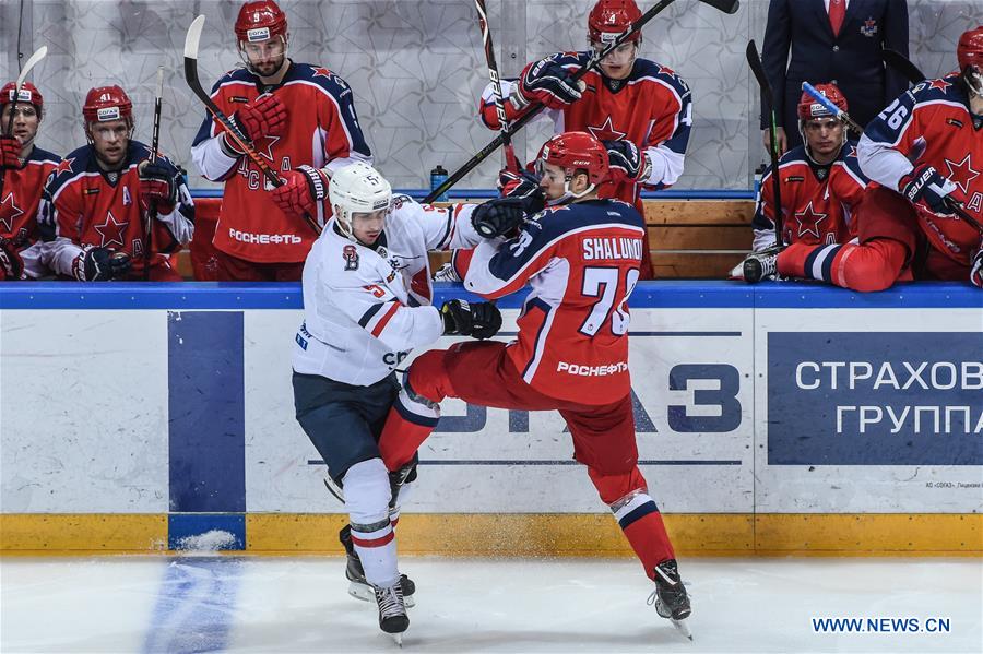 (SP)RUSSIA-MOSCOW-ICE HOCKEY-KHL-CSKA VS SLOVAN