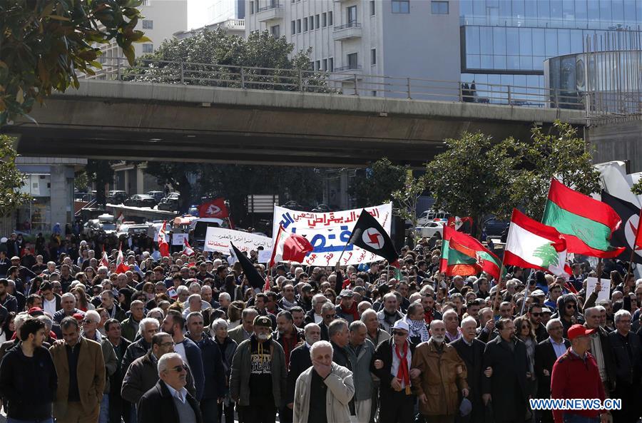 LEBANON-BEIRUT-NEW GOVERNMENT-PROTEST