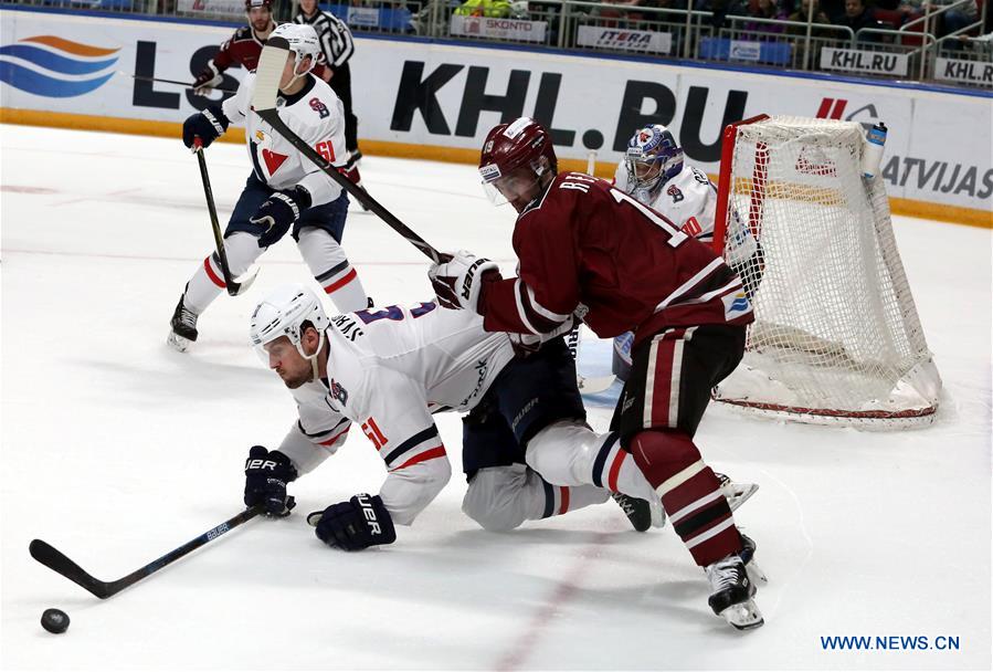(SP)LATVIA-RIGA-ICE HOCKEY-KHL-DINAMO RIGA VS SLOVAN BRATISLAVA