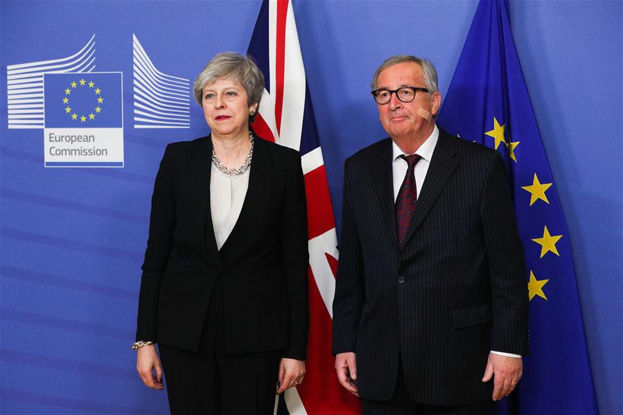 BELGIUM-BRUSSELS-EU-JUNCKER-BRITAIN-PM-MEETING