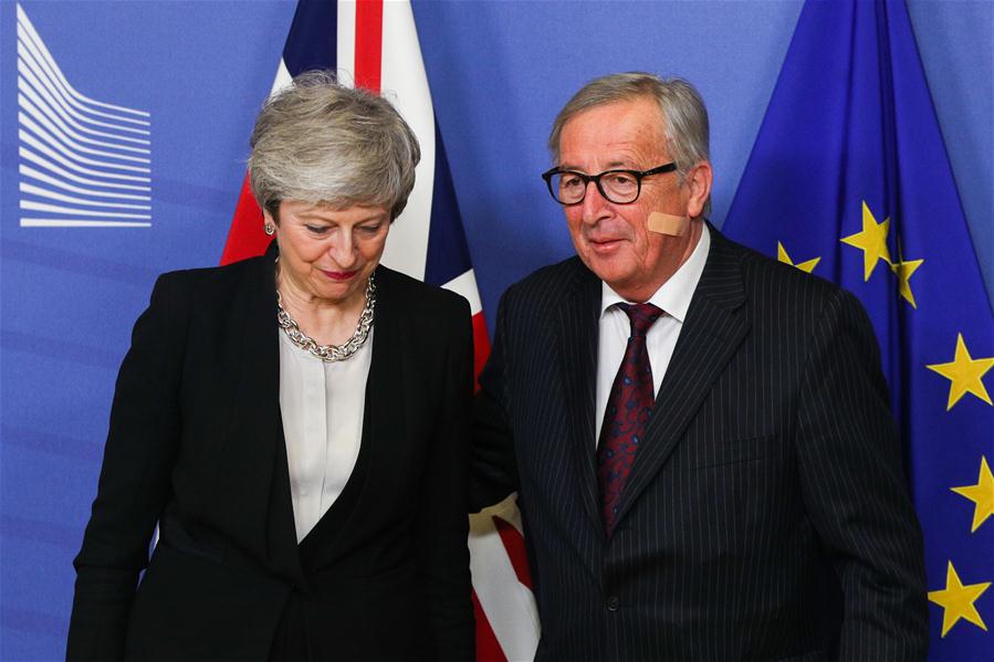 BELGIUM-BRUSSELS-EU-JUNCKER-BRITAIN-PM-MEETING
