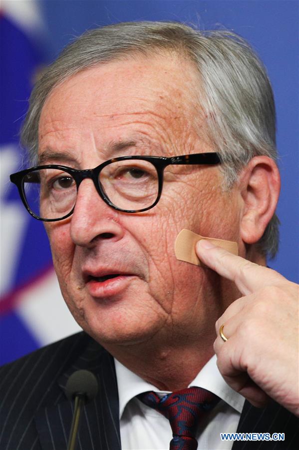 BELGIUM-BRUSSELS-EU-JUNCKER-PRESS CONFERENCE