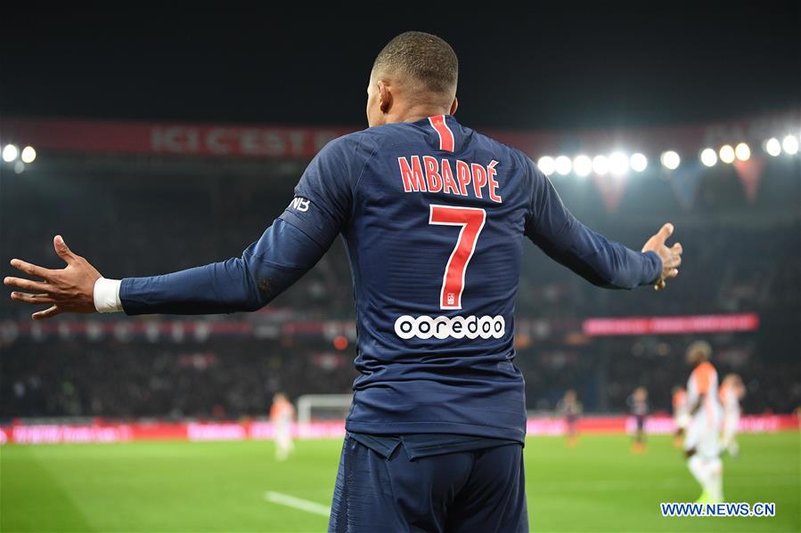(SP)FRANCE-PARIS-FOOTBALL-LIGUE 1-PARIS SAINT-GERMAIN VS MONTPELLIER